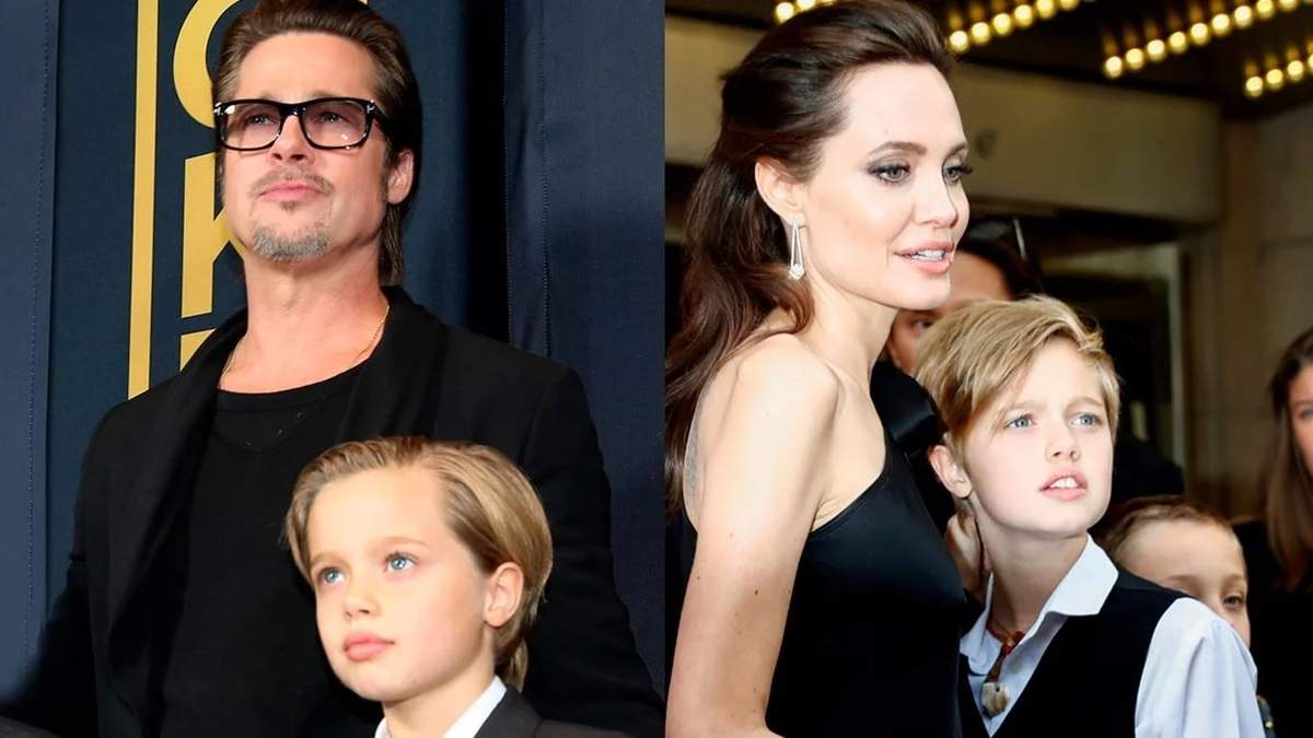 Brad Pitt y Angelina con John (Shiloh). Fuente: (Instagram).