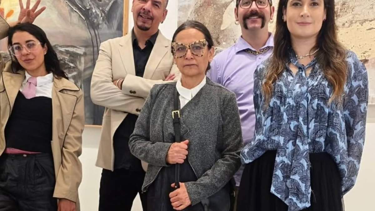 Artistas inscritos Atzimba, Oropeza, Minor, Pinpon y Gabriela Gorab (curadora)