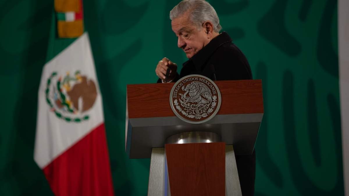 El presidente López Obrador en su conferencia de este lunes