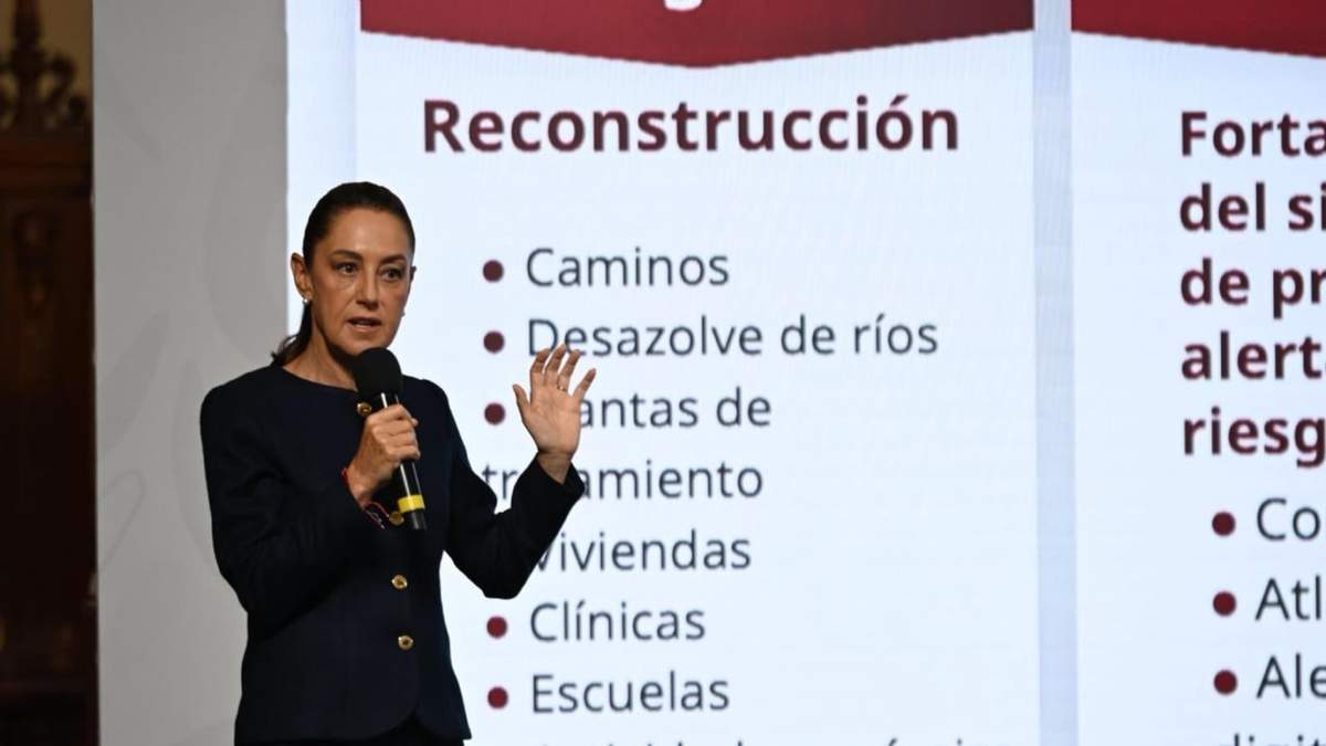 La presidenta Claudia Sheinbaum en la mañanera
