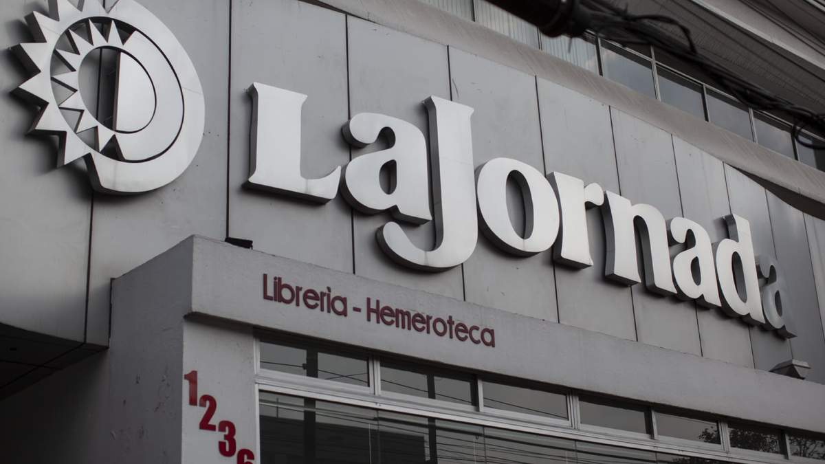 Las oficinas del periódico La Jornada en la Ciudad de México