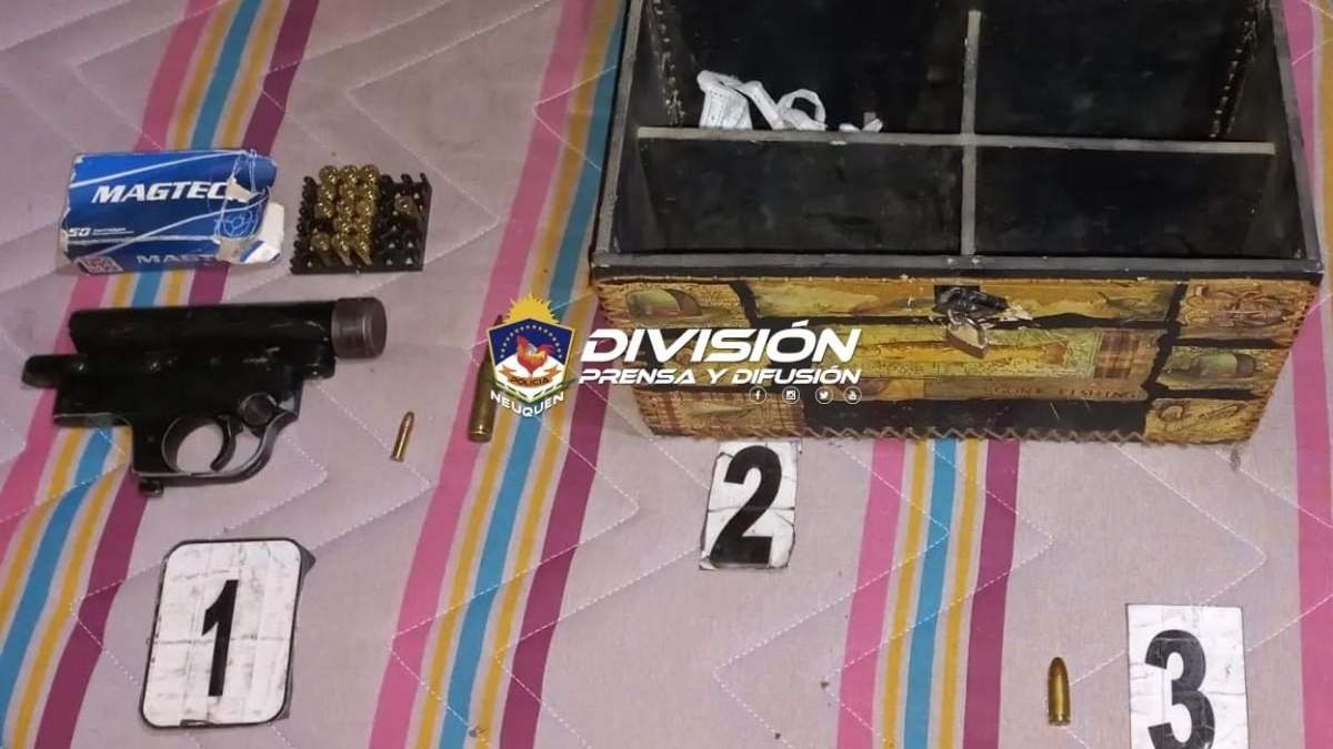 Allanamientos en Centenario: Fuente: Policia de Neuquén.