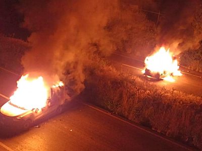 Policías de Morelia disparan contra normalistas; en respuesta estudiantes incendian patrulla (Video)