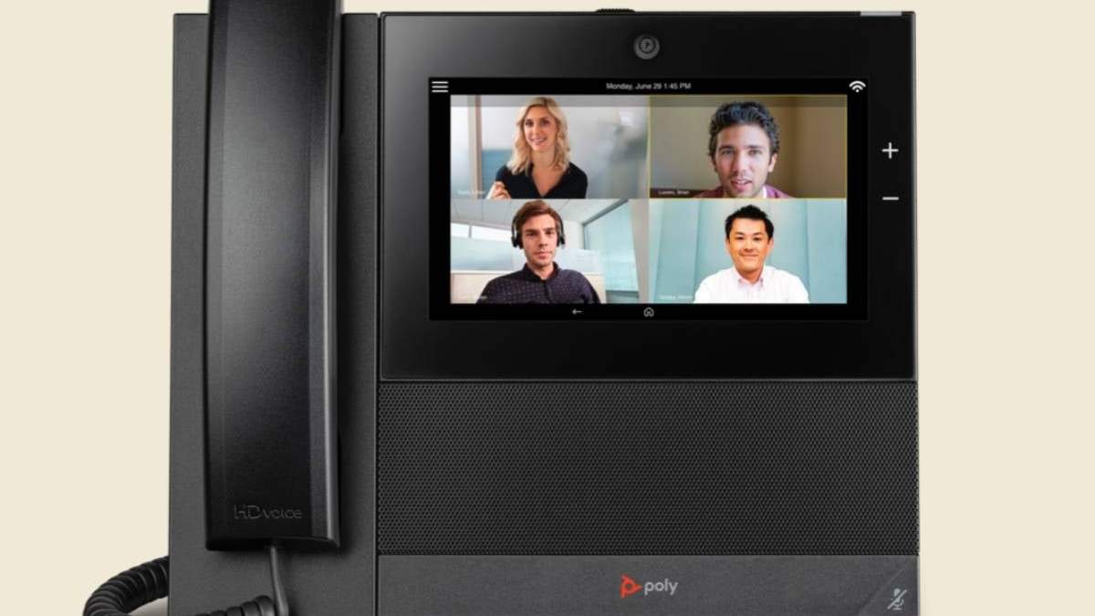 Uno de los nuevos dispositivos para teleconferencias