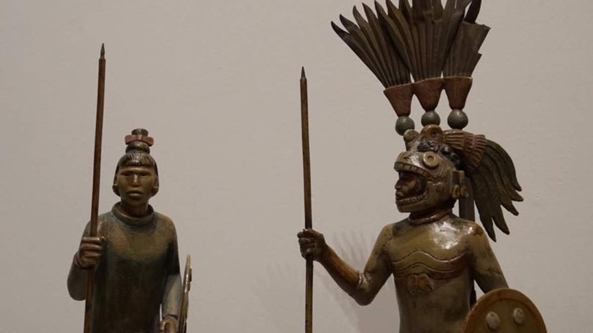 Parte de la muestra "Visiones plásticas de Tenochtitlan"