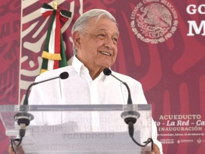 AMLO inaugura acueducto en El Salto, Jalisco