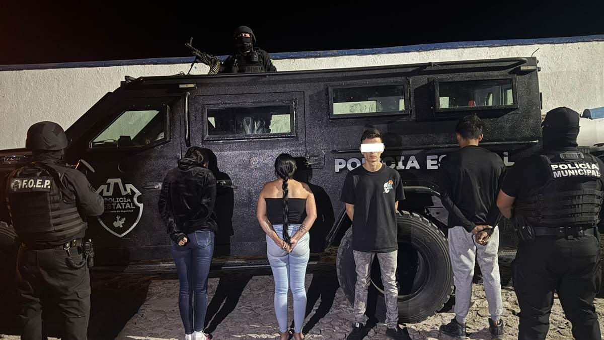 Detenido y tres jóvenes rescatados