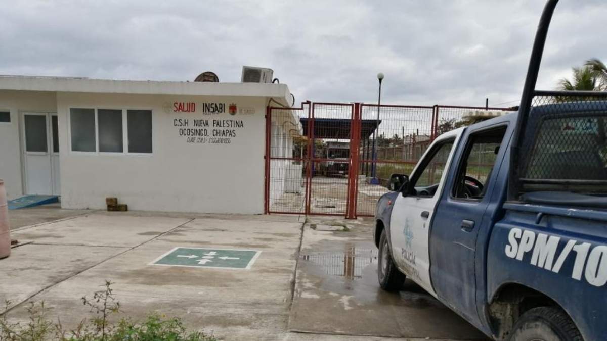 El centro de salud de Nueva Palestina, en Ocosingo