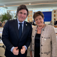 Kristalina Georgieva llamó a votar por el gobierno de Javier Milei