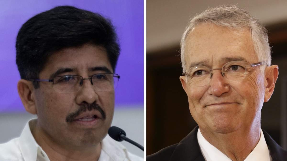 Hugo Aguilar, futuro presidente de la Suprema Corte, y el empresario Ricardo Salinas Pliego