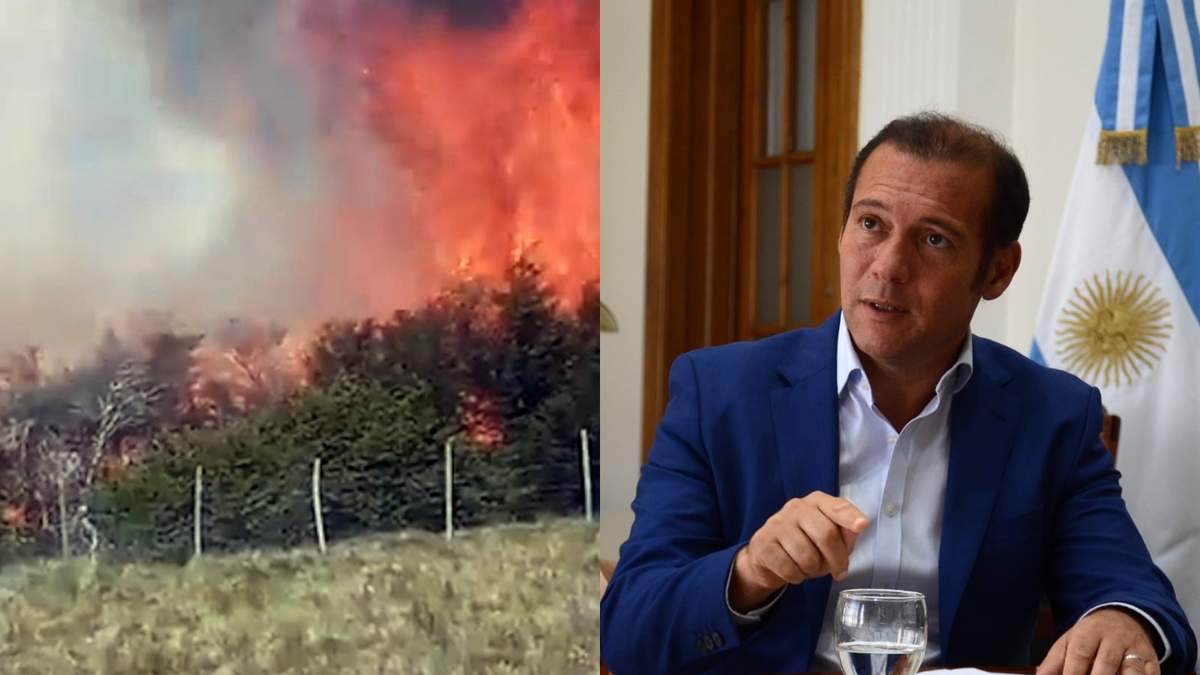 Omar Gutiérrez declaró el estado de emergencia ígnea. Fuente: (Minuto Neuquén)