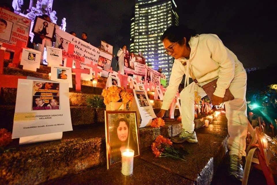 Lorena Gutiérrez, madre de la niña Fátima Quintana, violada y asesinada en el Estado de México