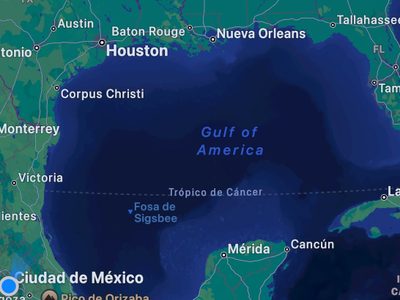 Apple cambia el nombre del Golfo de México a “Golfo de Estados Unidos” en su servicio de mapas