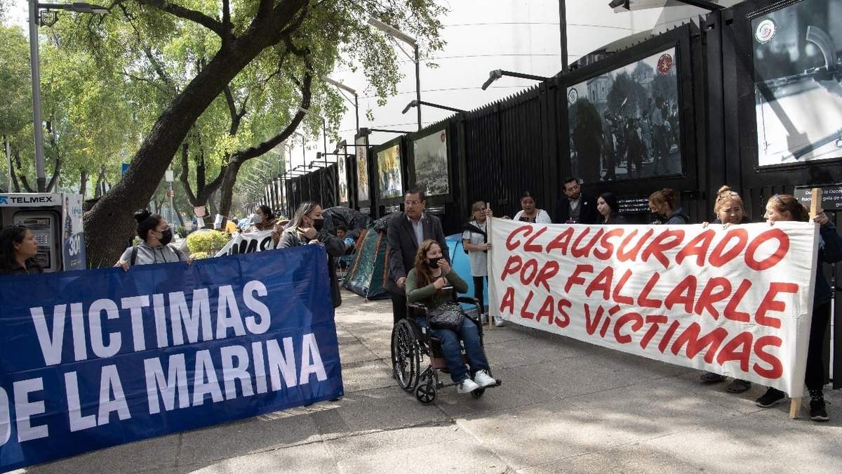 Protesta de familiares de victimas de desaparición forzada y ejecuciones extra judiciales