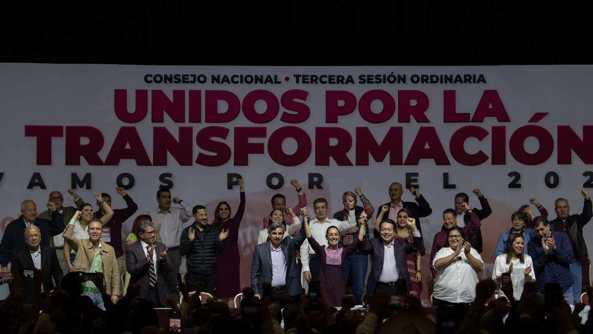 Sheinbaum y la dirigencia de Morena. Llamados a la unidad