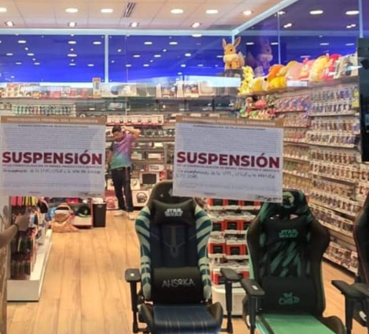 Sello de suspensión en Gameplanet