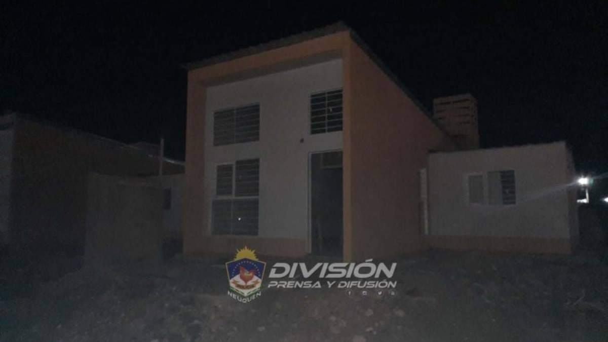 El robo ocurrió en una vivienda en construcción en la ciudad de Añelo. Foto Policía Neuquén.