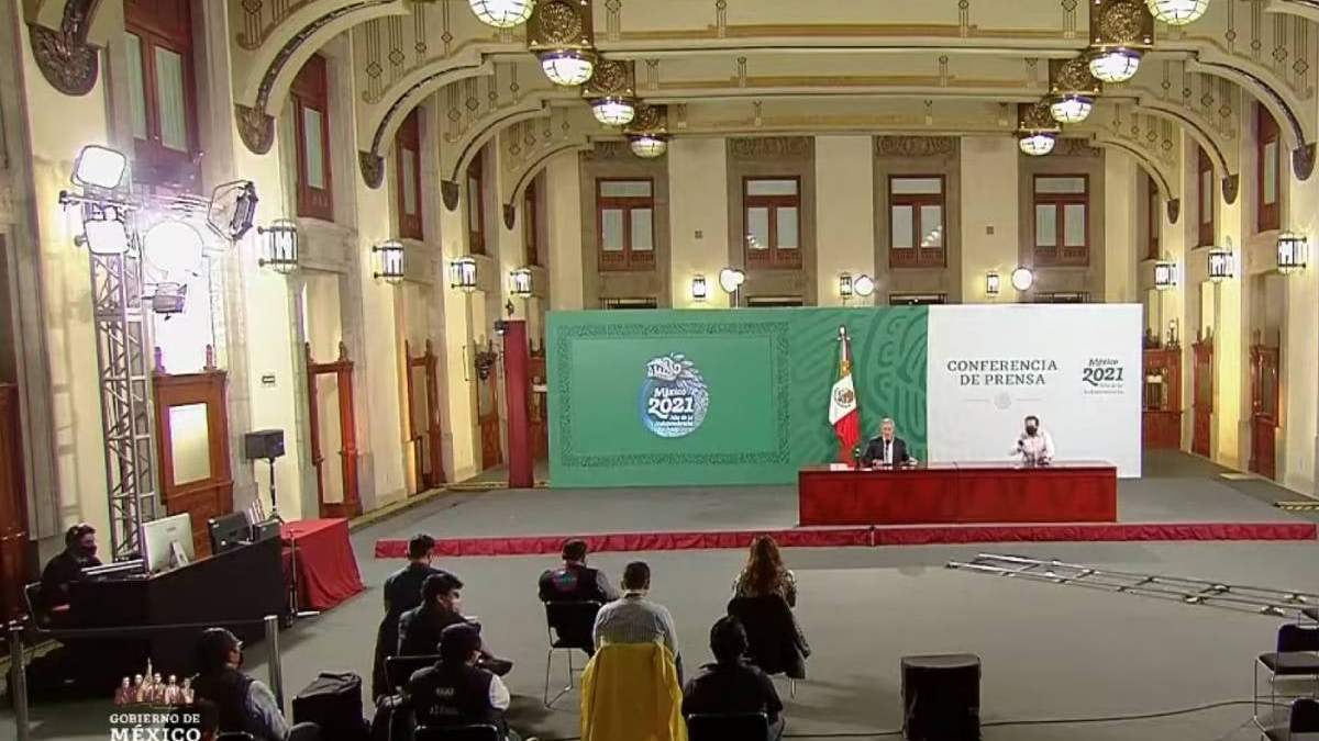 Conferencia de prensa de la Secretaría de Salud en Palacio Nacional