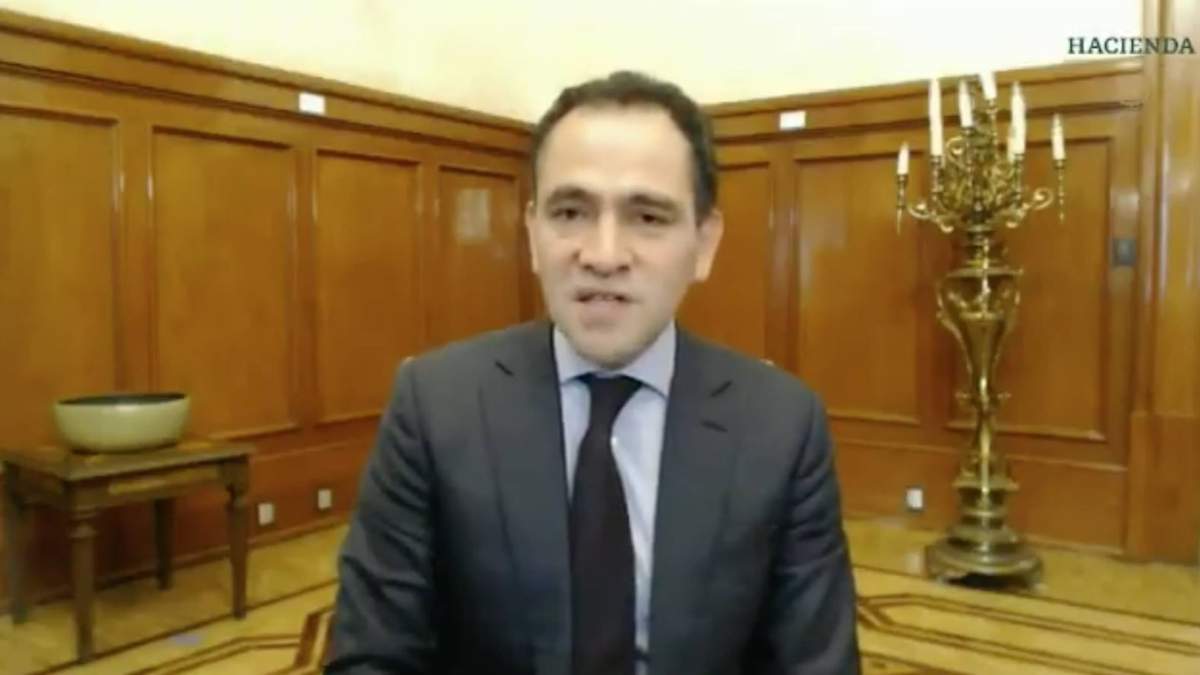 El secretario de Hacienda, en la conferencia virtual