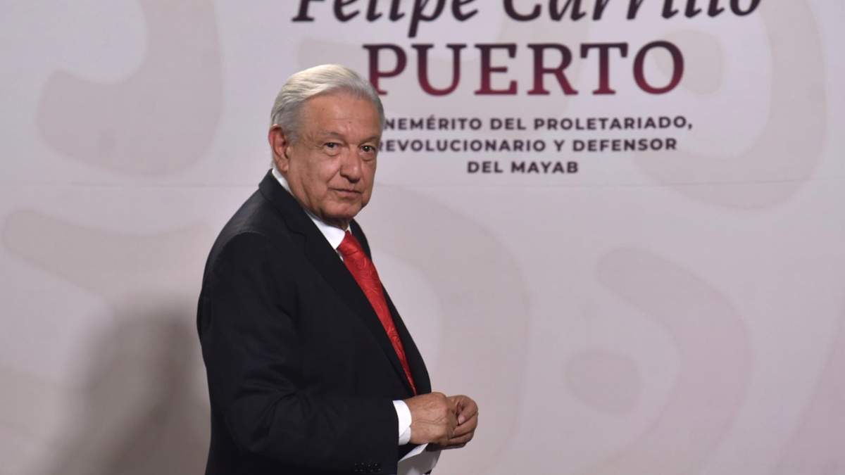 El presidente Andrés Manuel López Obrador en la mañanera