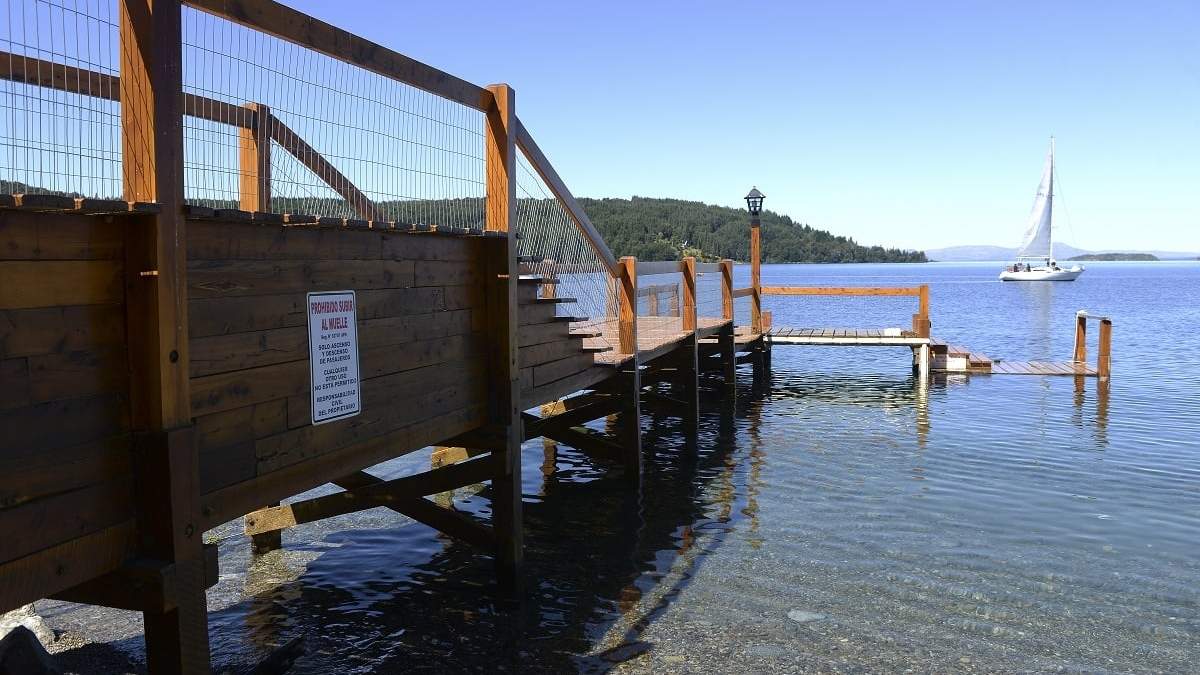 Acceso privado al lago Nahuel Huapi. Fuente: (Twitter)