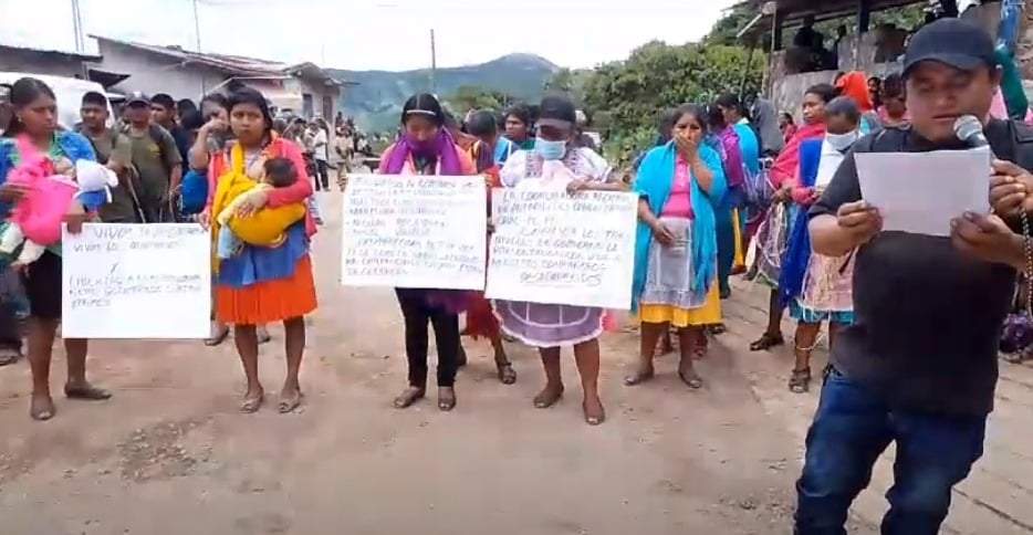En la protesta indígena, pobladores de 15 pueblos de Chilapa