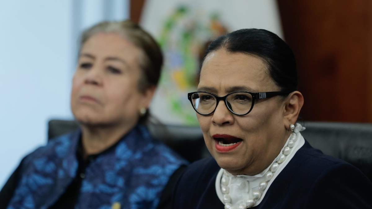 Rosa Icela Rodríguez, en conferencia después de la reunión