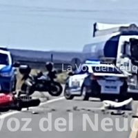 Un motociclista herido por un choque en la Ruta 22 cerca de Arroyito