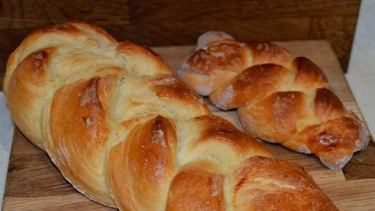 Trenzas de crema pastelera.