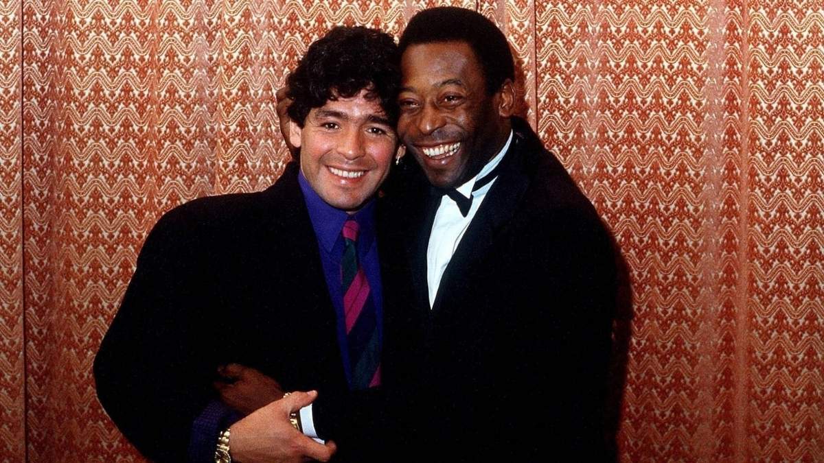 Maradona y Pelé. Fuente: (Instagram)