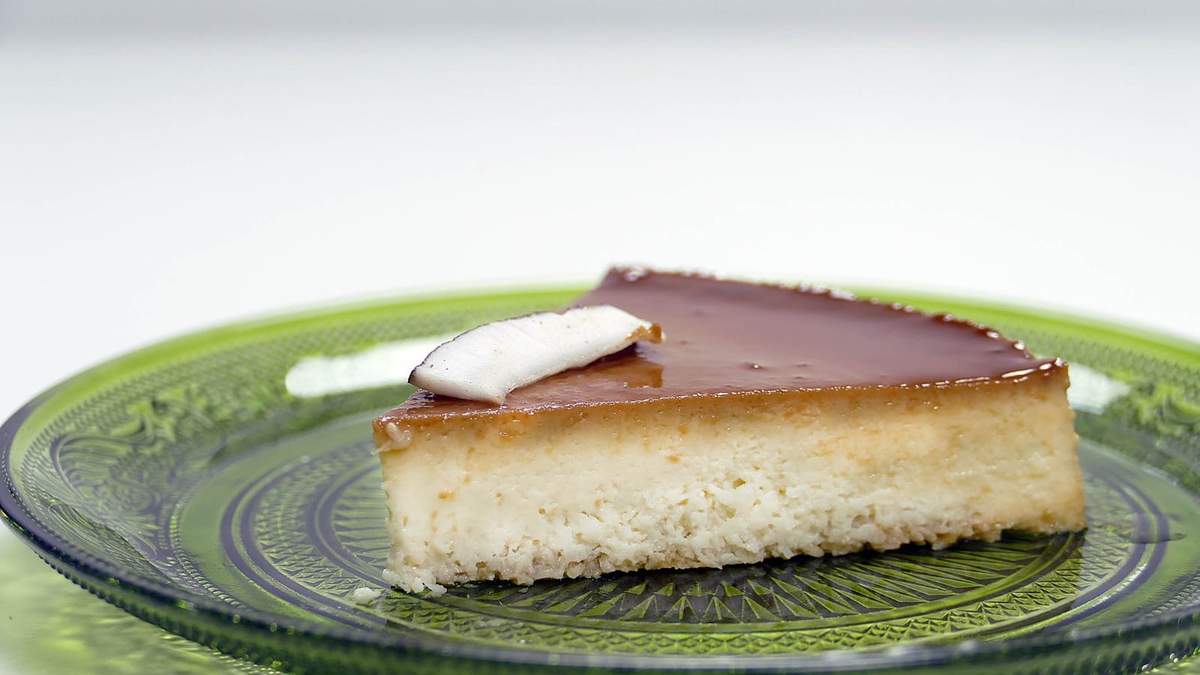 Flan de coco. Fuente: (Instagram)
