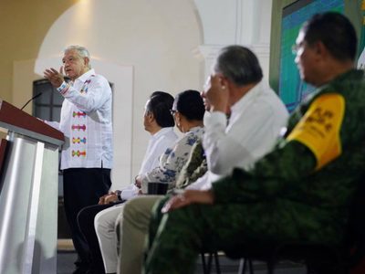AMLO anuncia restauración a cargo de la Marina del fuerte de San Juan de Ulúa