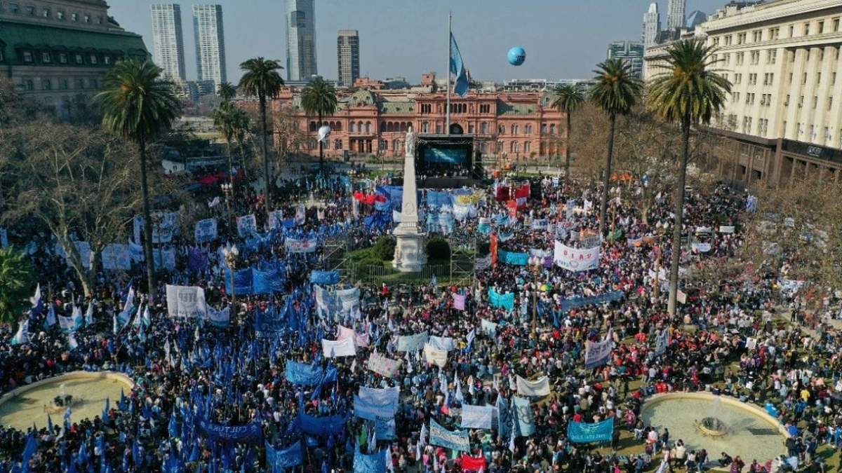 La marcha federal piquetera concentrará en Plaza de Mayo. Fuente: (Twitter)