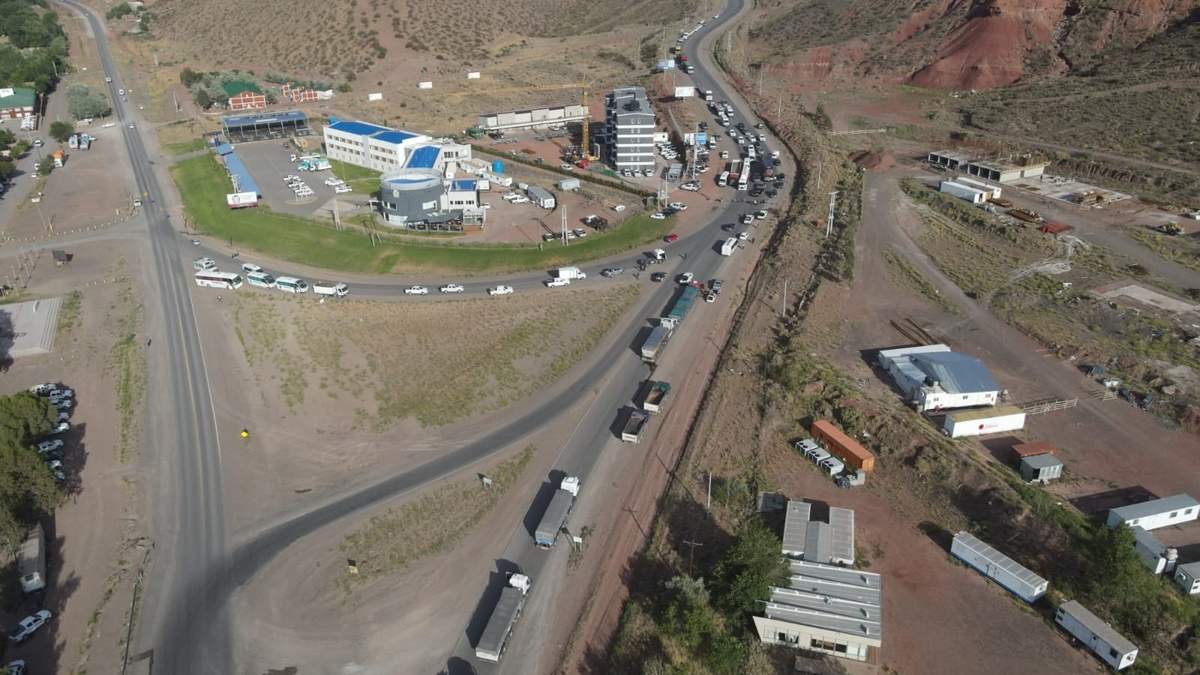 Corte de ruta en Añelo. Fuente: Radio Municipal de Añelo