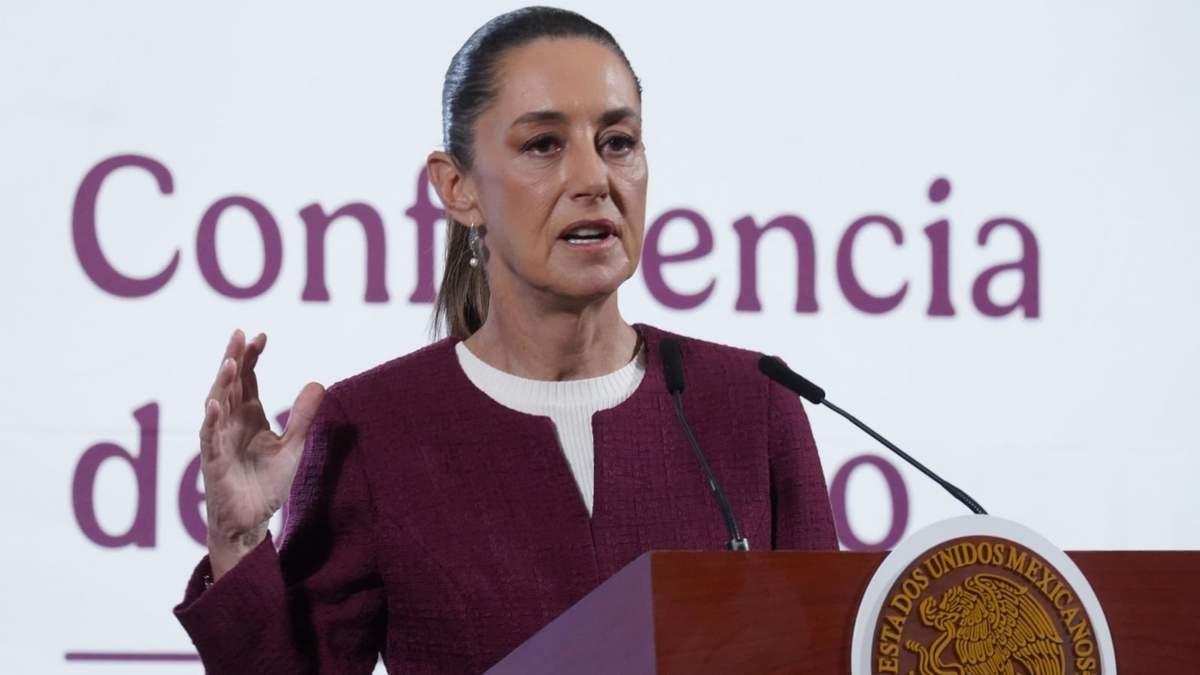 La presidenta Claudia Sheinbaum en la mañanera