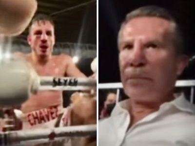 Así reaccionó Julio César Chávez al ver la derrota de su hijo Omar Chávez (Video)