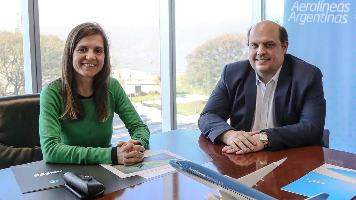 La ANSES y Aerolíneas Argentinas se unieron para lanzar esta promoción. Fuente: (Twitter)