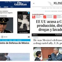 Diarios del mundo destacan detención de "El Padrino" Salvador Cienfuegos en EU