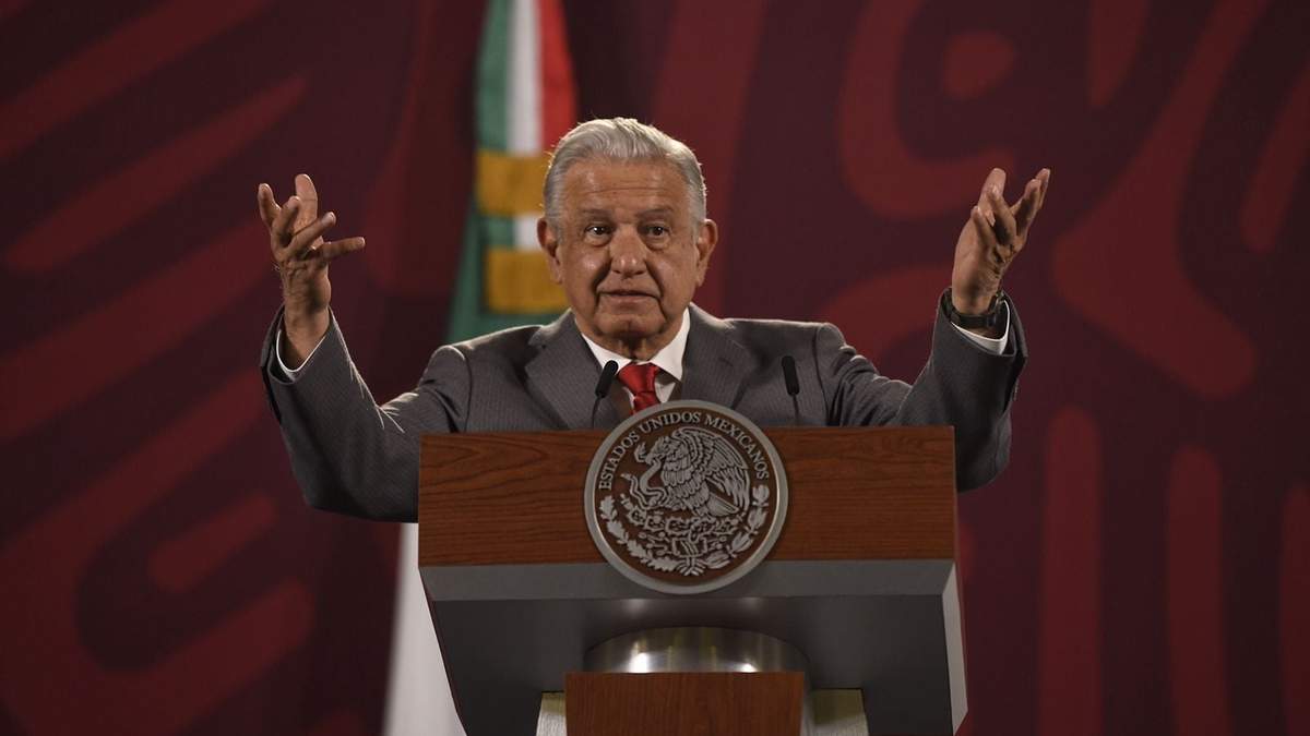 El presidente López Obrador en la mañanera