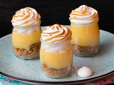 Receta deliciosa y fácil para elaborar lemon pie en vasitos