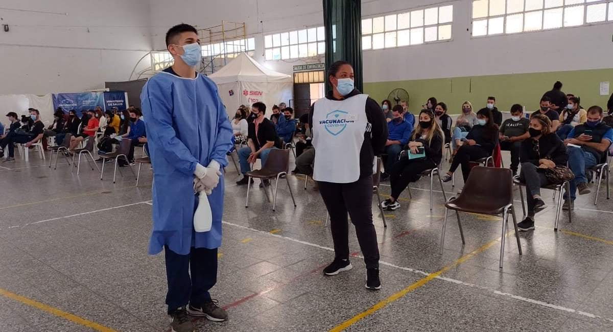 Operativo de vacunación en Neuquén. Fuente: (Twitter)