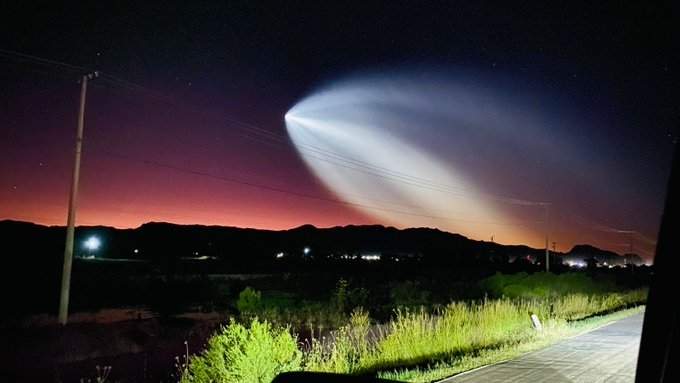 Impresionante Imagen de SpaceX en Nuevo Ideal, Durango