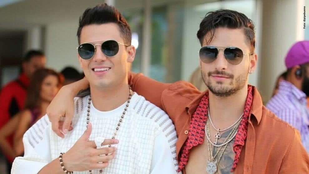 Maluma y Pipe Bueno. Fuente: (Instagram)