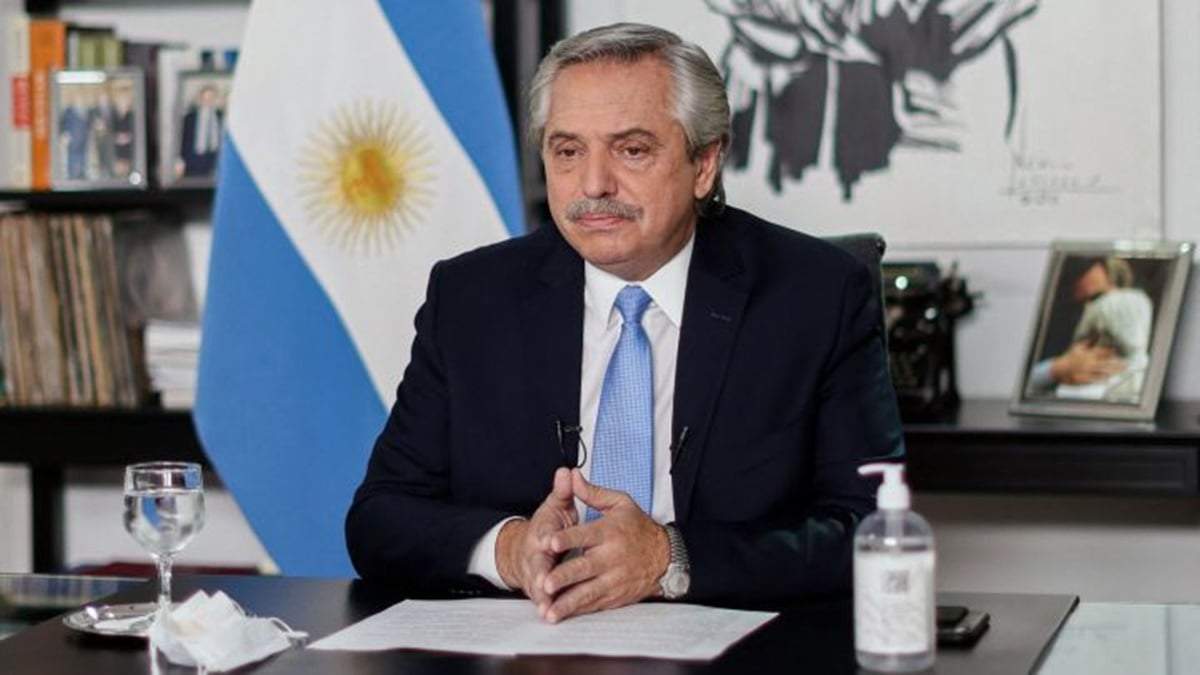 El presidente de la Nación, Alberto Fernández. Fuente: (Twitter)