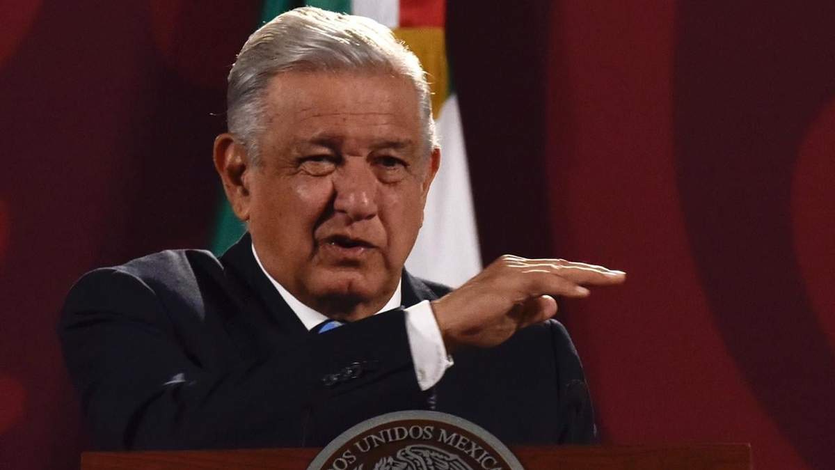 El mandatario durante la conferencia en Palacio Nacional