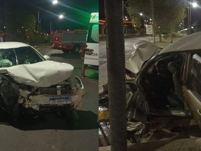 Fuerte choque en Av. Mosconi: cinco personas heridas y demoras en el tránsito tras el siniestro vial.