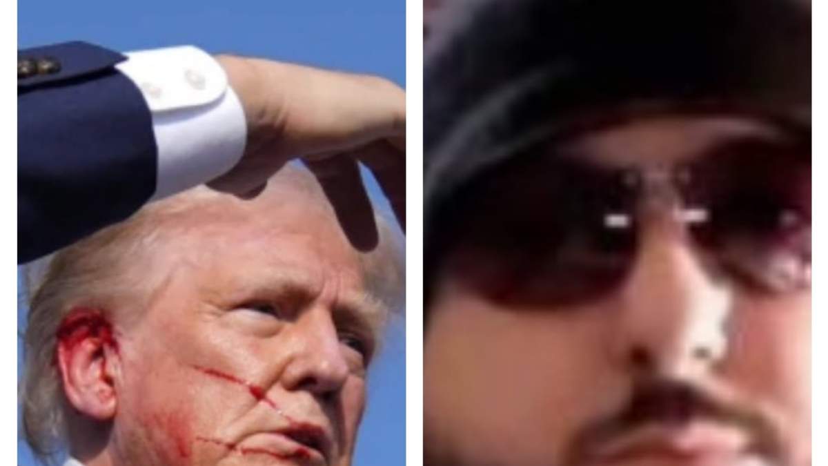 Donald Trump y presunto tirador Mark Violets