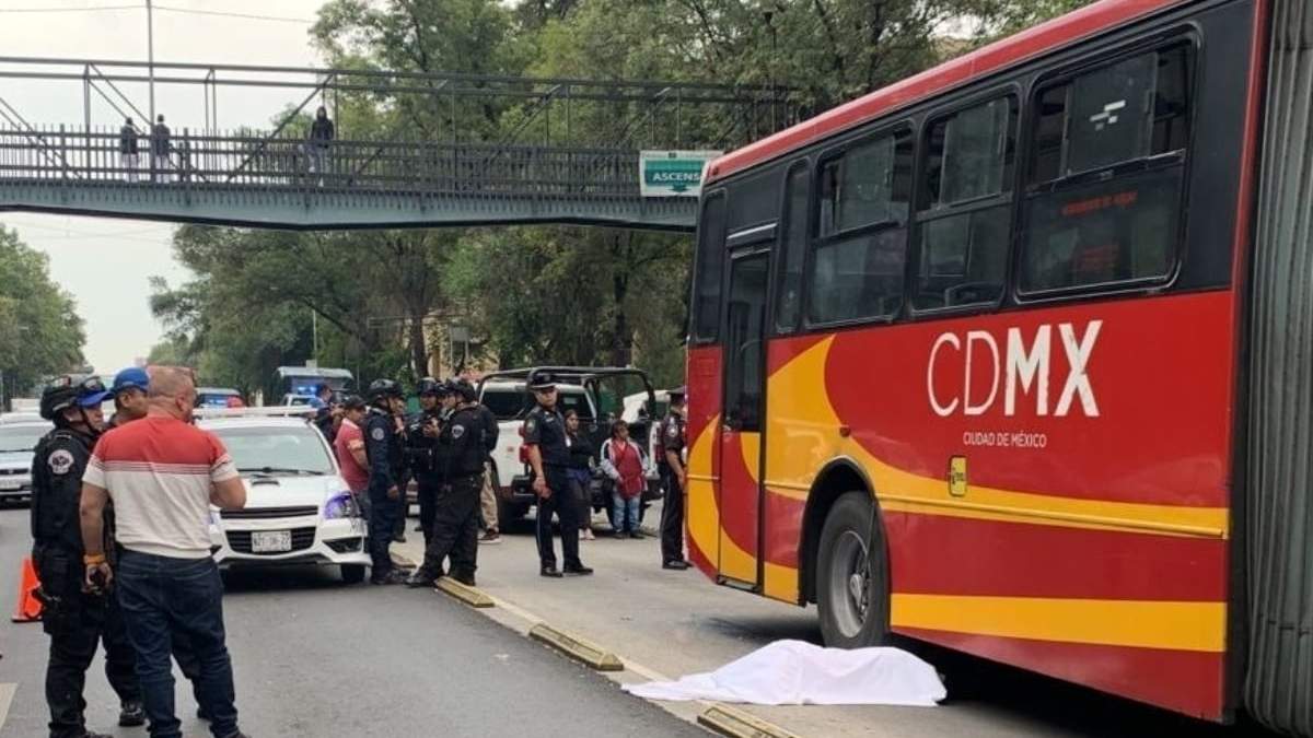 El accidente en la avenida Cuauhtémoc