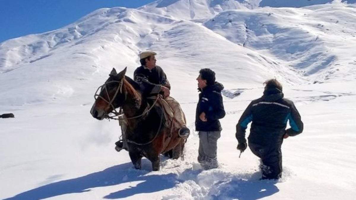 El criancero, de 70 años, se encontraba en buen estado de salud y pudo regresar a su casa. Fuente: (Policía Neuquén)