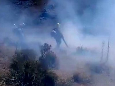 Bomberos controlaron el fuego en las sierras de la provincia de Buenos Aires